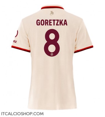 Bayern Munich Leon Goretzka #8 Terza Maglia Femmina 2024-25 Manica Corta